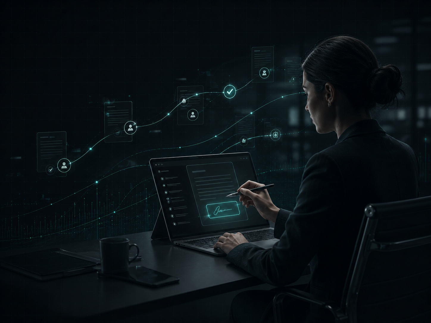 E Signature Document Workflow report illustration