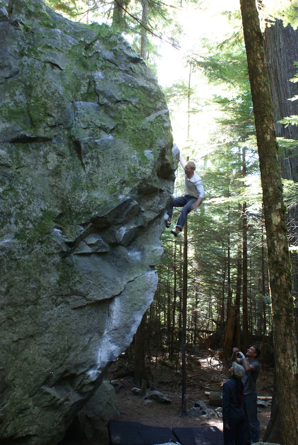 Ben Wills bouldering in Squamish, 2008