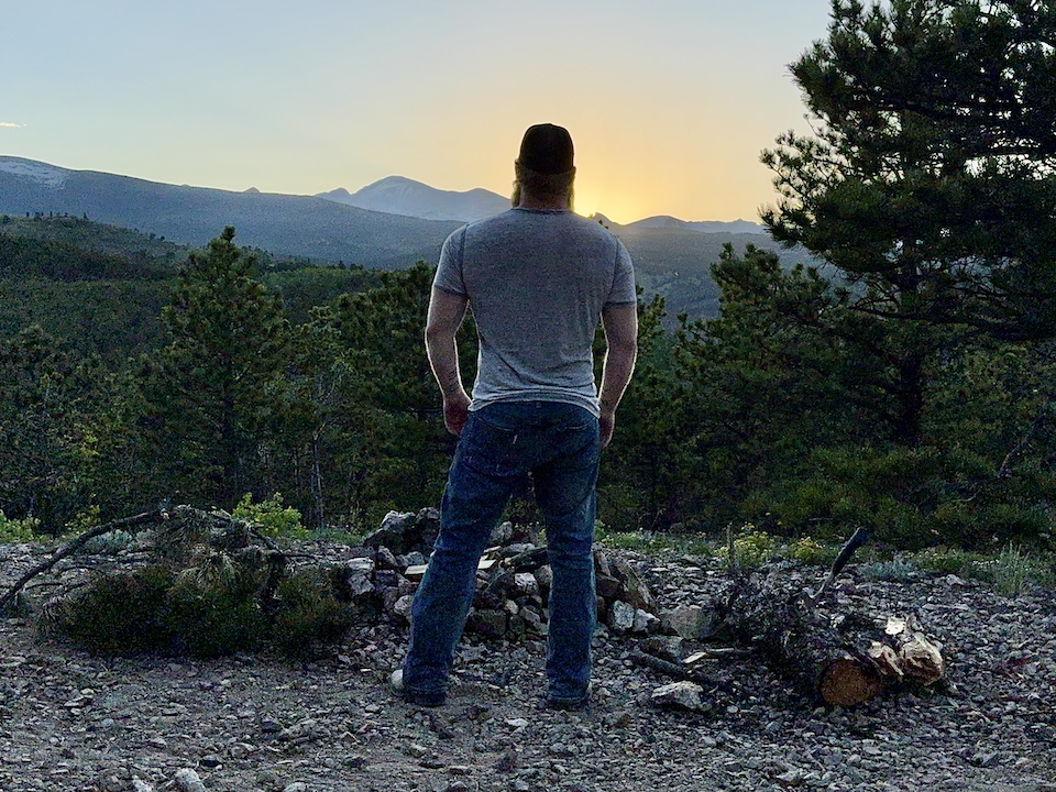 Mountain sunset